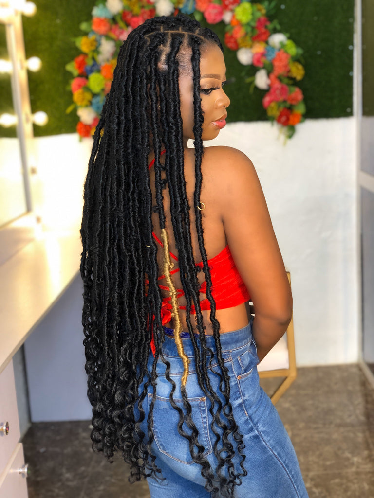 Aphrodite Goddess Distressed Locs  - Distressed locs