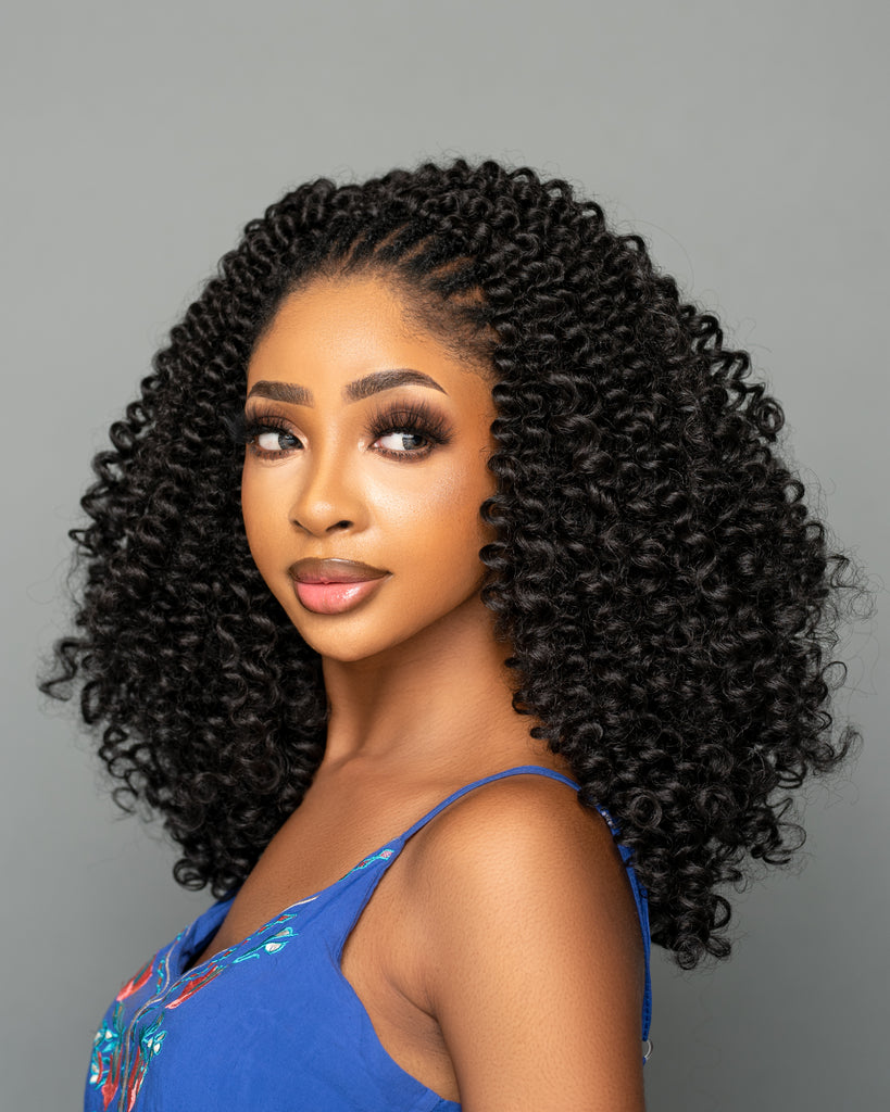 Qeemah Afro Kinky - Kinky Curl Crochet Braids